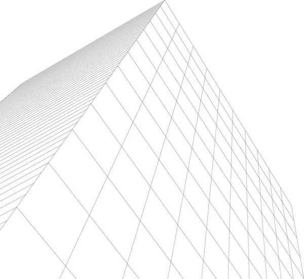 Wyłożona Tapeta Architektoniczna Tło Cyfrowe — Wektor stockowy