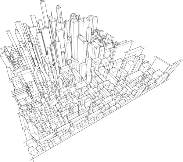 内衬建筑墙纸 数码背景 — 图库矢量图片