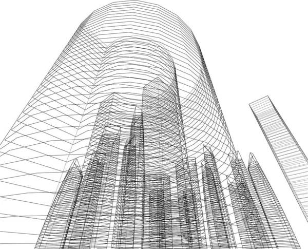 内衬建筑墙纸 数码背景 — 图库矢量图片