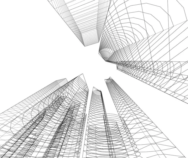 内衬建筑墙纸 数码背景 — 图库矢量图片