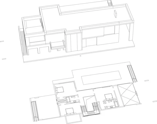 Lemované Architektonické Tapety Digitální Pozadí — Stockový vektor