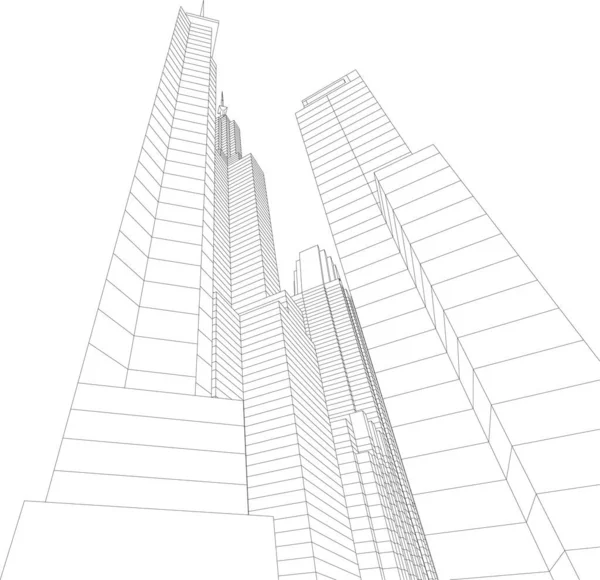 Ausgekleidete Architektonische Tapete Digitaler Hintergrund — Stockvektor