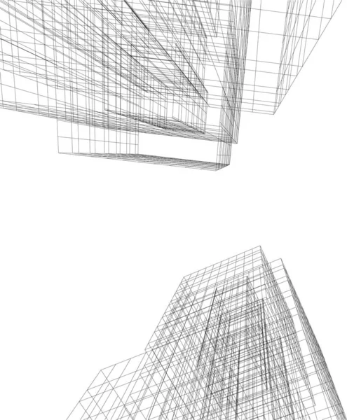 Bekleed Architectonisch Behang Digitale Achtergrond — Stockvector