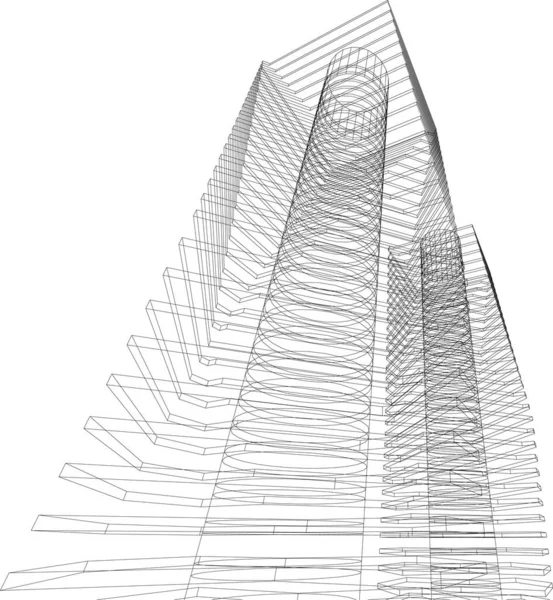 Подкладка Архитектурные Обои Цифровой Фон — стоковый вектор