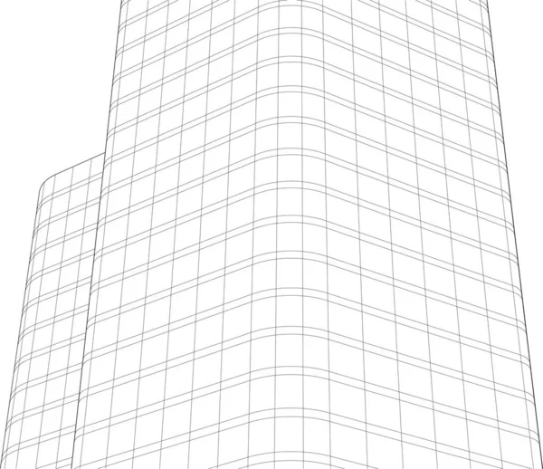 Papel Pintado Arquitectónico Forrado Fondo Digital — Vector de stock