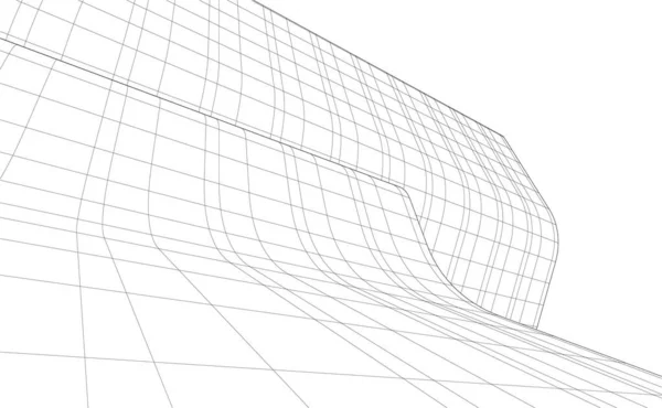 Bekleed Architectonisch Behang Digitale Achtergrond — Stockvector