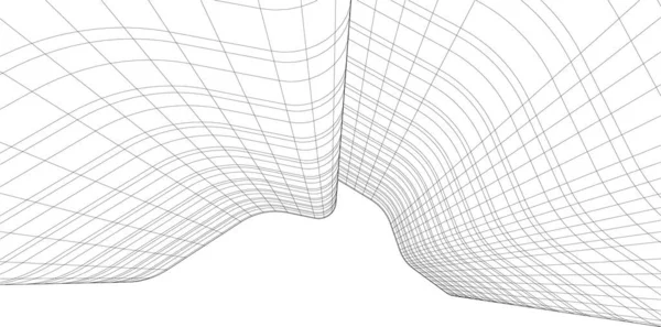 Çizgili Mimari Duvar Kağıdı Dijital Arkaplan — Stok Vektör