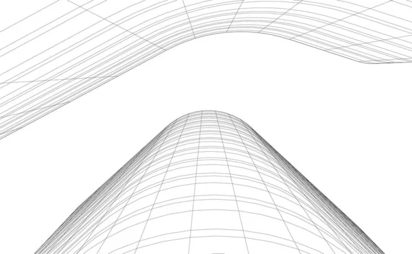 Çizgili Mimari Duvar Kağıdı Dijital Arkaplan — Stok Vektör