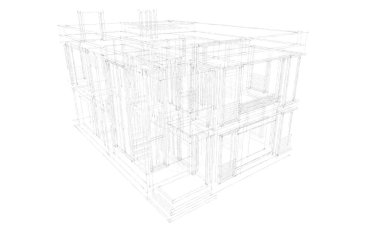 3d mimari proje, dijital duvar kağıdı