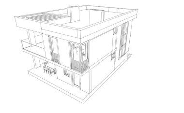 3d mimari proje, dijital duvar kağıdı