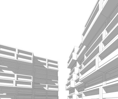 3d mimari proje, dijital duvar kağıdı