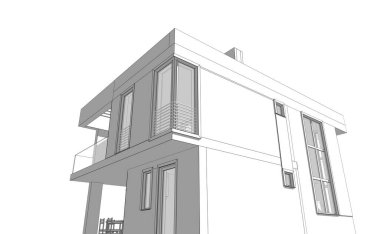 3d mimari proje, dijital duvar kağıdı