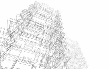 3d mimari proje, dijital duvar kağıdı