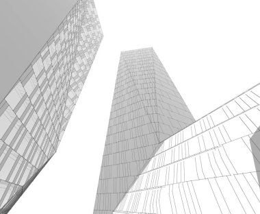 3d mimari proje, dijital duvar kağıdı