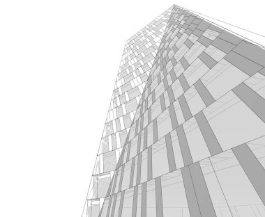 3d mimari proje, dijital duvar kağıdı