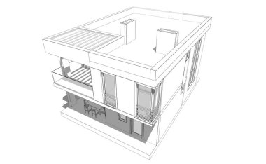 3d mimari proje, dijital duvar kağıdı