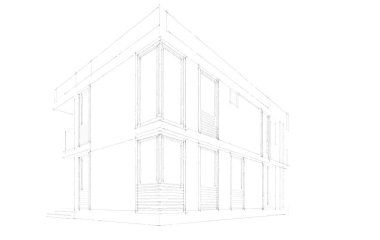 3d mimari proje, dijital duvar kağıdı