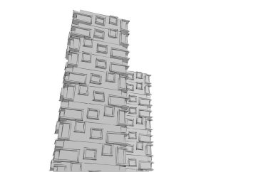 3d mimari proje, dijital duvar kağıdı