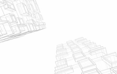 3d mimari proje, dijital duvar kağıdı