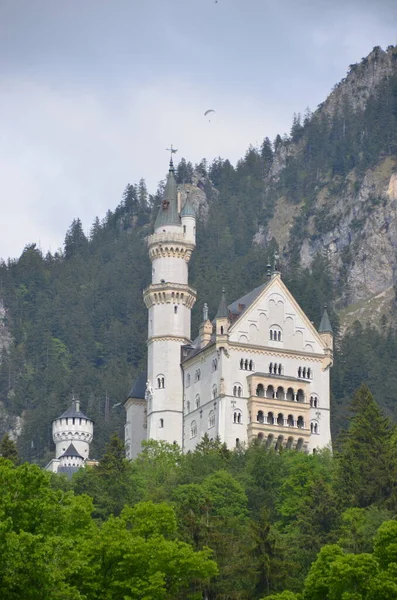 ドイツの古城の建物と緑の風景 — ストック写真