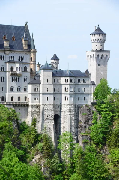 Vista Edifício Velho Castelo Vegetação Alemanha — Fotografia de Stock