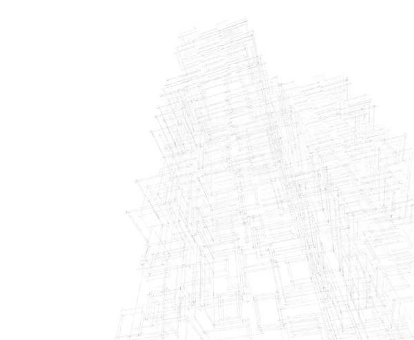 Arkitektoniskt Projekt Digital Tapet — Stockfoto