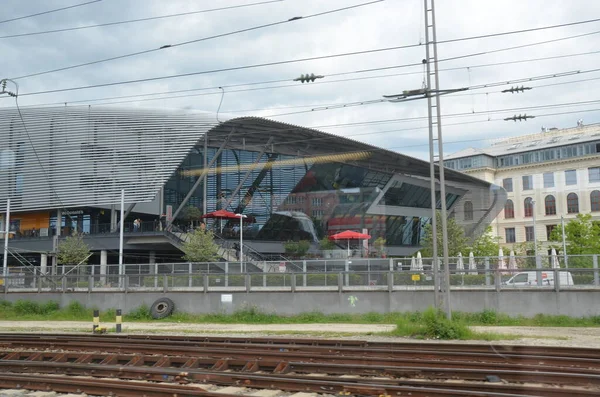 Straßenszene Der Stadt Architekturreise Gedreht — Stockfoto