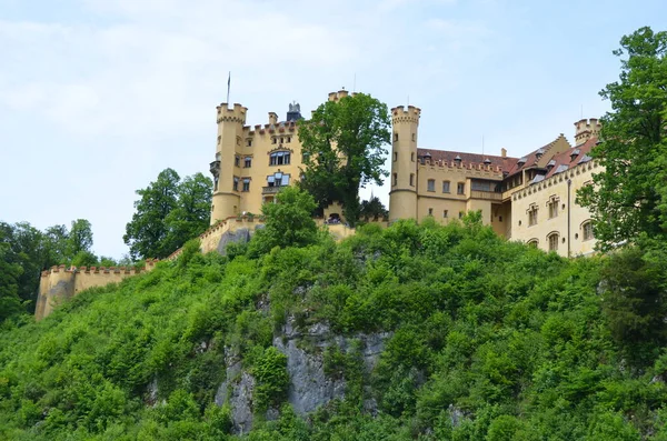 Blick Auf Alte Burganlage Und Grünanlagen Deutschland — Stockfoto