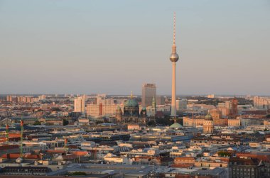 Mimari manzarası, Günbatımı Berlin şehri manzarası