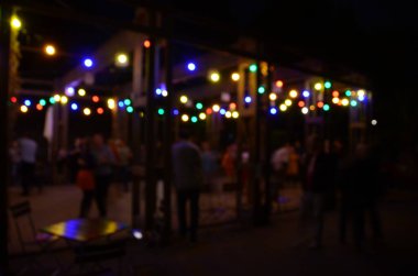 Renkli bokeh ışıkları, soyut duvar kağıdı