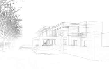 3d mimari proje, dijital duvar kağıdı