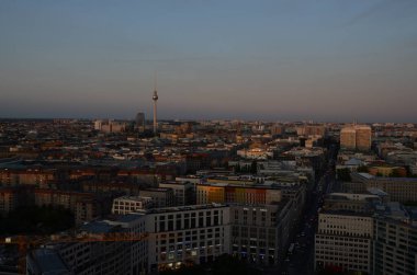 Mimari manzarası, Günbatımı Berlin şehri manzarası
