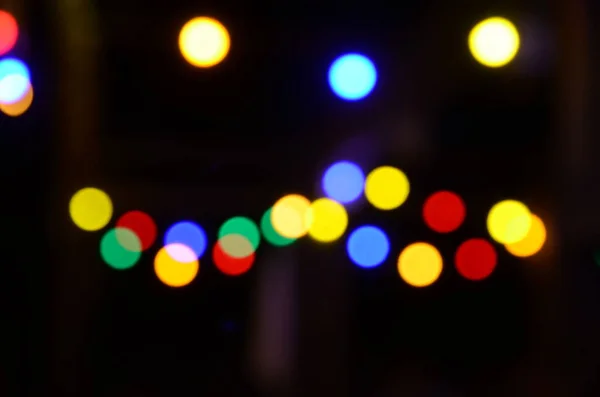 Colorful Bokeh Lights Abstract Wallpaper — Stock Photo, Image
