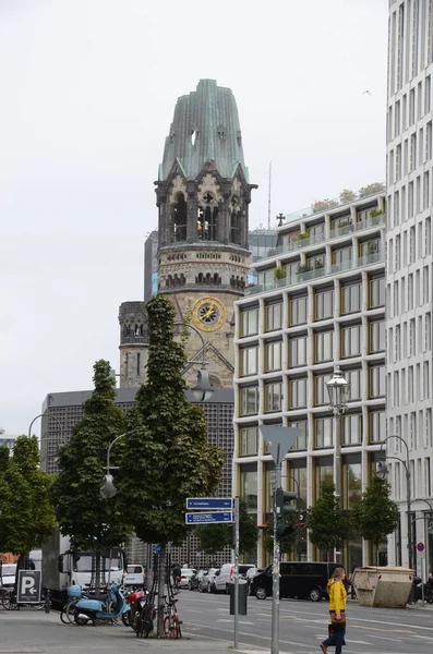 Utsikt Över Stadens Gata Scen Dagsljus — Stockfoto