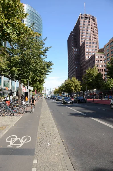 View City Street Scene Daylight — Stock Photo, Image