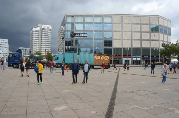 Utsikt Över Stadens Gata Scen Dagsljus — Stockfoto