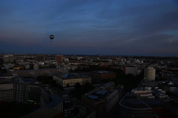 Uitzicht Architectuur Zonsondergang Berlijn Stad Scene — Stockfoto