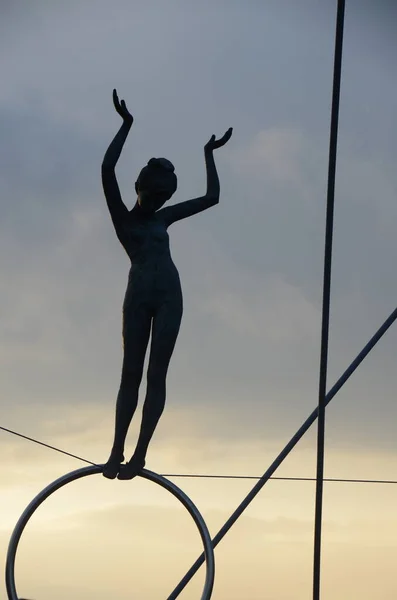 Скульптура Дротами Сонці — стокове фото