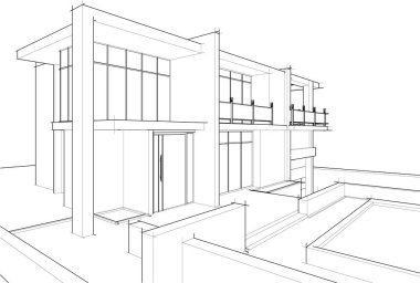 soyut mimari duvar kağıdı, dijital arkaplan