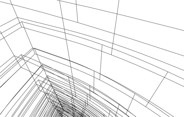 Abstrakcyjna Tapeta Architektoniczna Tło Cyfrowe — Wektor stockowy