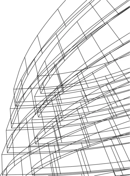 抽象的な建築壁紙やデジタル背景 — ストックベクタ