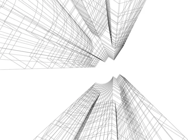 抽象的な建築壁紙やデジタル背景 — ストックベクタ