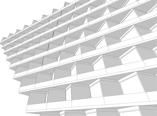 Fondo Pantalla Arquitectónica Abstracta Fondo Digital — Archivo Imágenes Vectoriales