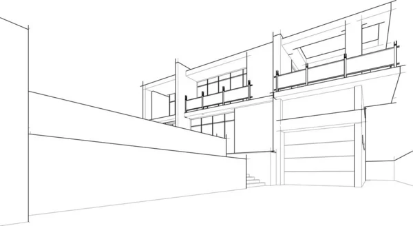 Abstrakcyjna Tapeta Architektoniczna Tło Cyfrowe — Wektor stockowy