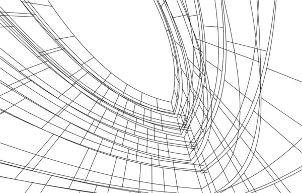 Abstrakcyjna Tapeta Architektoniczna Tło Cyfrowe — Wektor stockowy