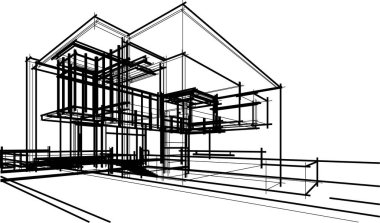 soyut mimari duvar kağıdı, dijital arkaplan