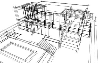 soyut mimari duvar kağıdı, dijital arkaplan