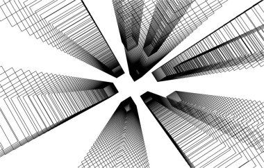 soyut mimari duvar kağıdı, dijital arkaplan