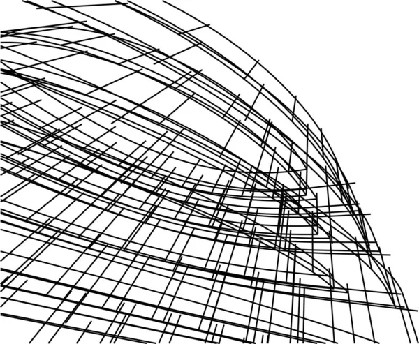 Abstrakte Architektonische Tapete Digitaler Hintergrund — Stockvektor