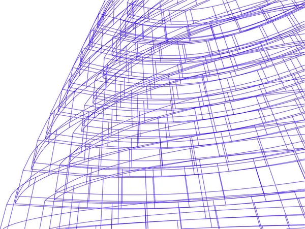 Abstrakcyjna Tapeta Architektoniczna Tło Cyfrowe — Wektor stockowy